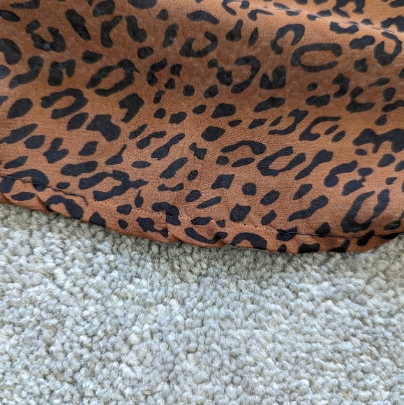 Bongo Plus animal leopard print see through blouse women's size 1X - Picture 11 of 11